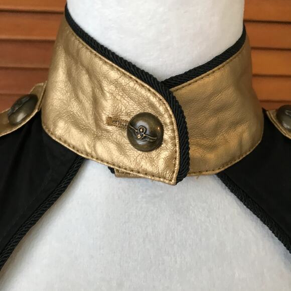 Vintage Lip Service Goth Punk Steampunk Military Cosplay Garter Tunic Dress - Picture 4 of 13